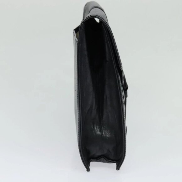 SAINT LAURENT Clutch Bag Leather Black Auth - Picture 4 of 15